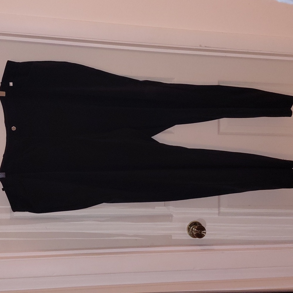 GUC Calvin Klein Black Pants 20W 3 Pockets Button Hook Zip Close